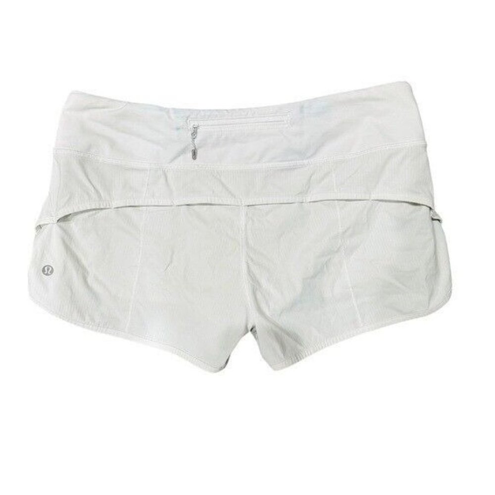 Lululemon White Speed Up Low-Rise Lined Short 2.5" Size 8 - Picture 3 of 9